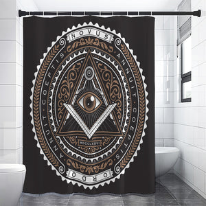 All Seeing Eye Symbol Print Premium Shower Curtain