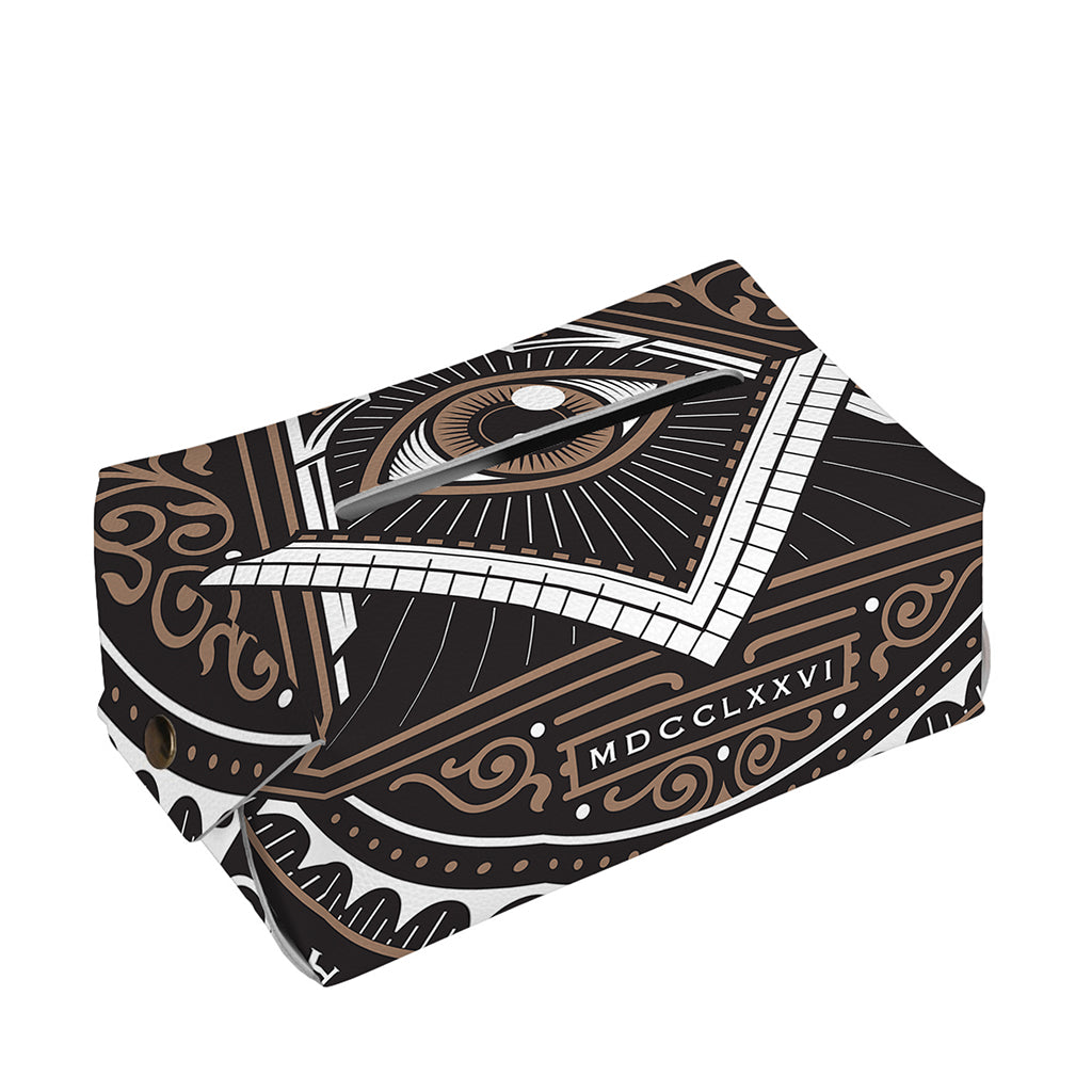 All Seeing Eye Symbol Print Rectangle Tissue Box Cover