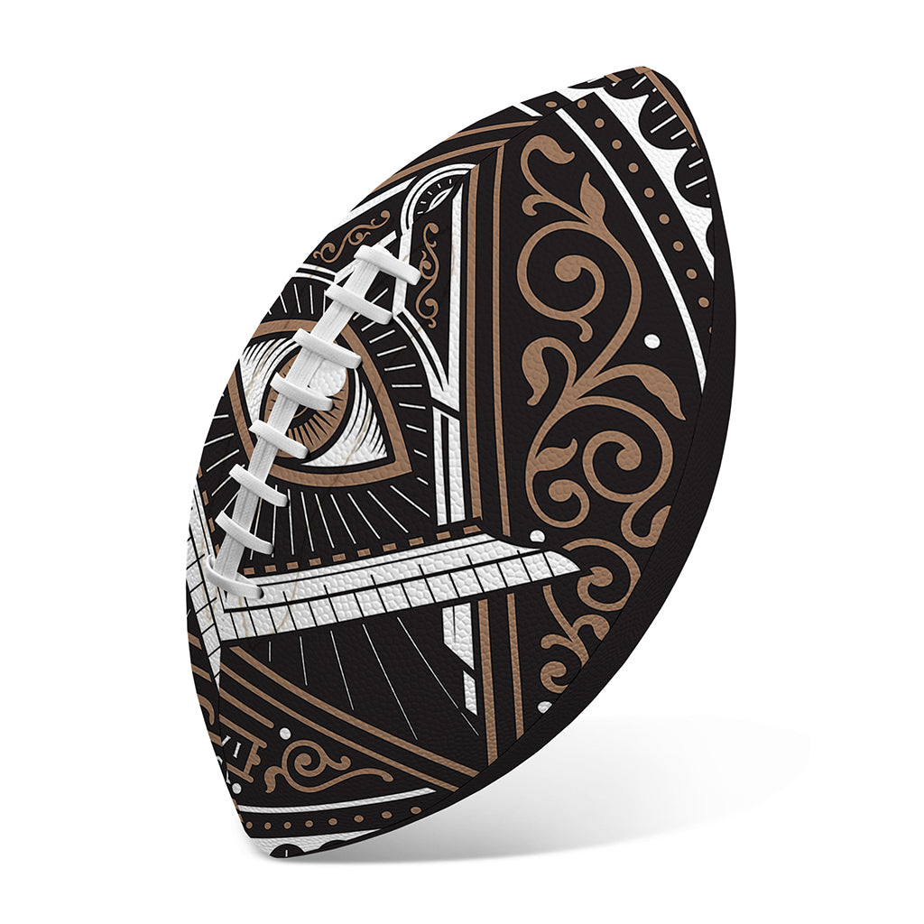 All Seeing Eye Symbol Print Rugby Ball