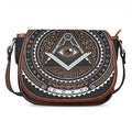 All Seeing Eye Symbol Print Saddle Bag