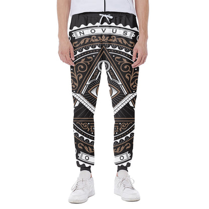 All Seeing Eye Symbol Print Scuba Joggers