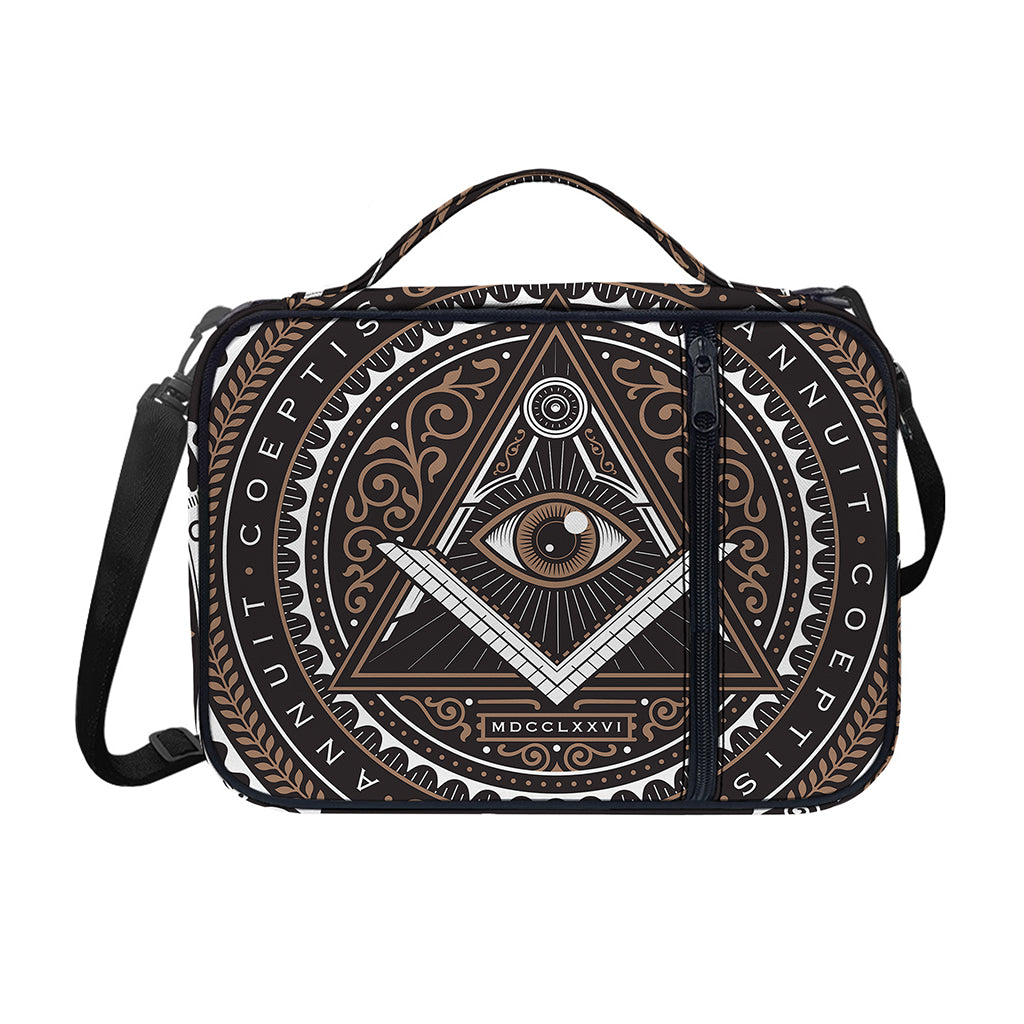All Seeing Eye Symbol Print Shoulder Strap Bible Bag