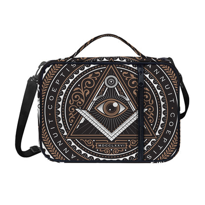 All Seeing Eye Symbol Print Shoulder Strap Bible Bag