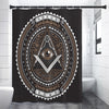 All Seeing Eye Symbol Print Shower Curtain