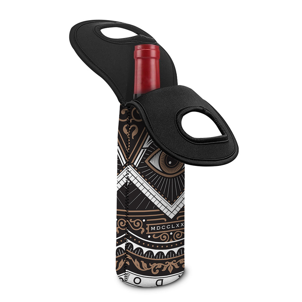 All Seeing Eye Symbol Print Single Neoprene Wine Tote