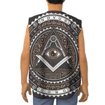 All Seeing Eye Symbol Print Sleeveless Baseball Jersey