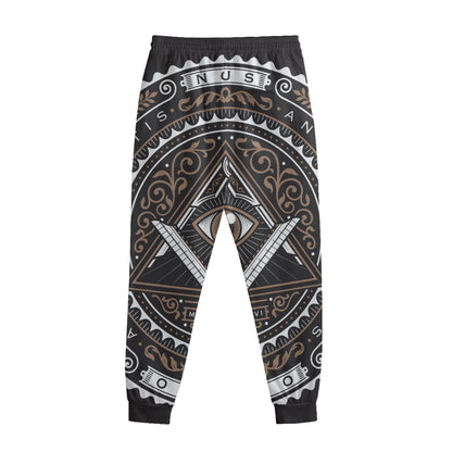 All Seeing Eye Symbol Print Sweatpants