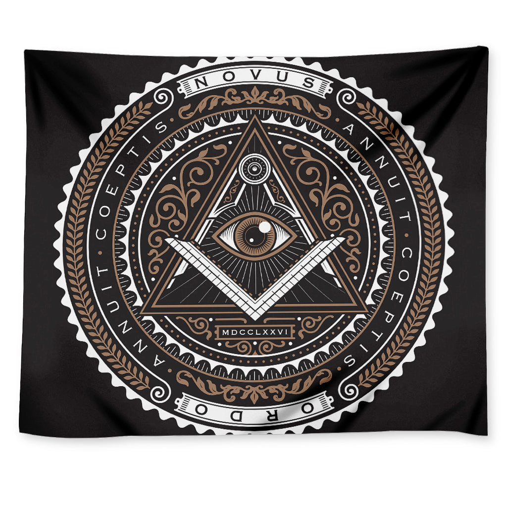 All Seeing Eye Symbol Print Tapestry