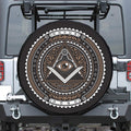All Seeing Eye Symbol Print Tire Cover