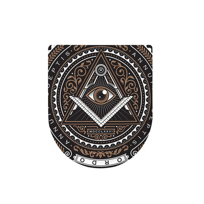 All Seeing Eye Symbol Print Toilet Lid Cover