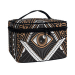 All Seeing Eye Symbol Print Travel Makeup Bag