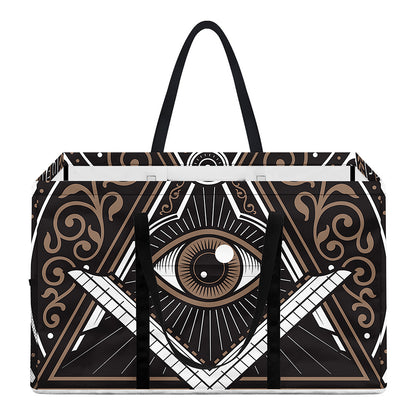 All Seeing Eye Symbol Print Utility Tote Bag