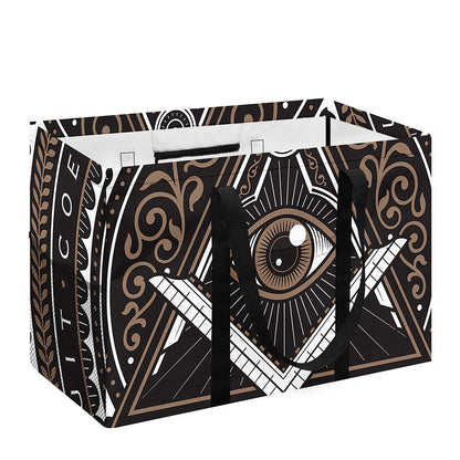 All Seeing Eye Symbol Print Utility Tote Bag