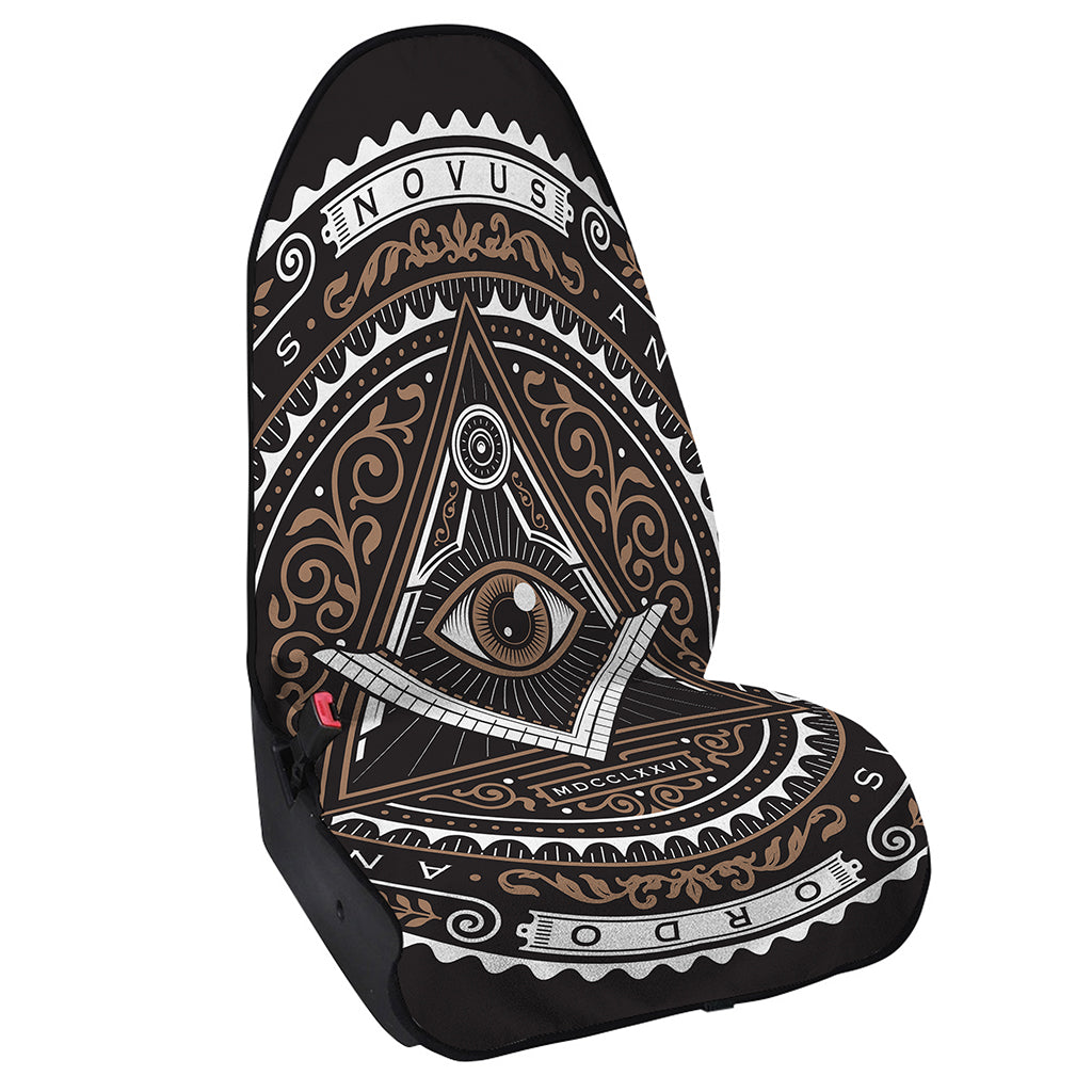 All Seeing Eye Symbol Print Waterproof Car Seat Cover