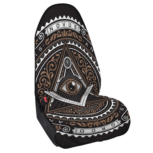 All Seeing Eye Symbol Print Waterproof Car Seat Cover