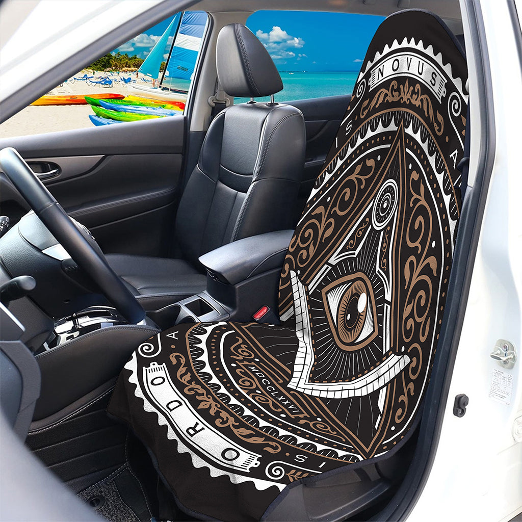 All Seeing Eye Symbol Print Waterproof Car Seat Cover