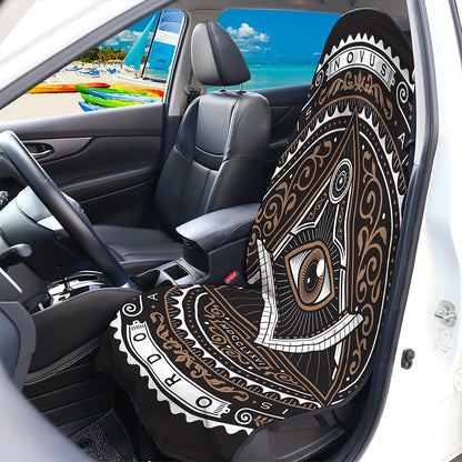 All Seeing Eye Symbol Print Waterproof Car Seat Cover