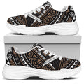 All Seeing Eye Symbol Print White Chunky Shoes