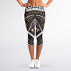 All Seeing Eye Symbol Print Women's Capri Leggings