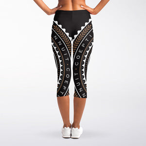 All Seeing Eye Symbol Print Women's Capri Leggings