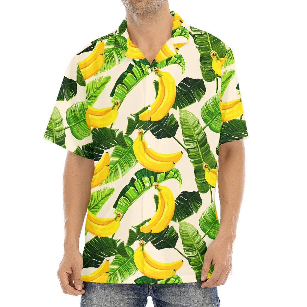 Aloha Banana Pattern Print Aloha Shirt