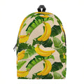 Aloha Banana Pattern Print School Backpack