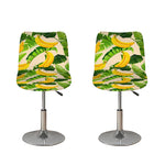 Aloha Banana Pattern Print Bar Stool Covers