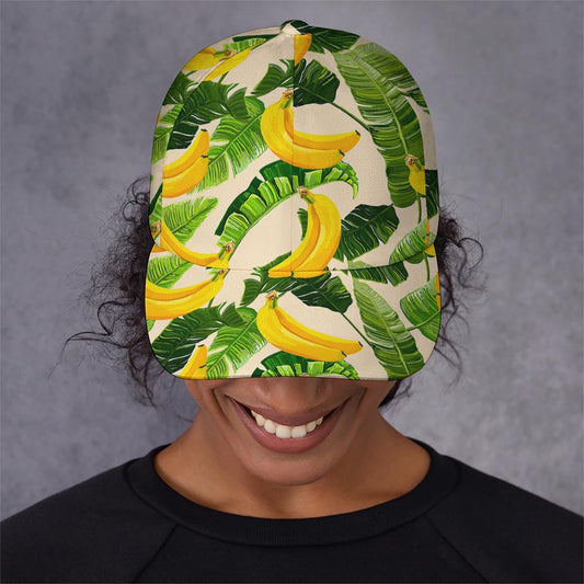 Aloha Banana Pattern Print Baseball Cap
