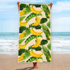 Aloha Banana Pattern Print Beach Towel