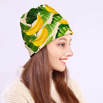 Aloha Banana Pattern Print Beanie
