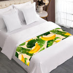 Aloha Banana Pattern Print Bed Runner