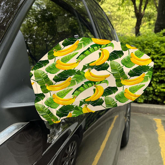 Aloha Banana Pattern Print Car Side Mirror Covers