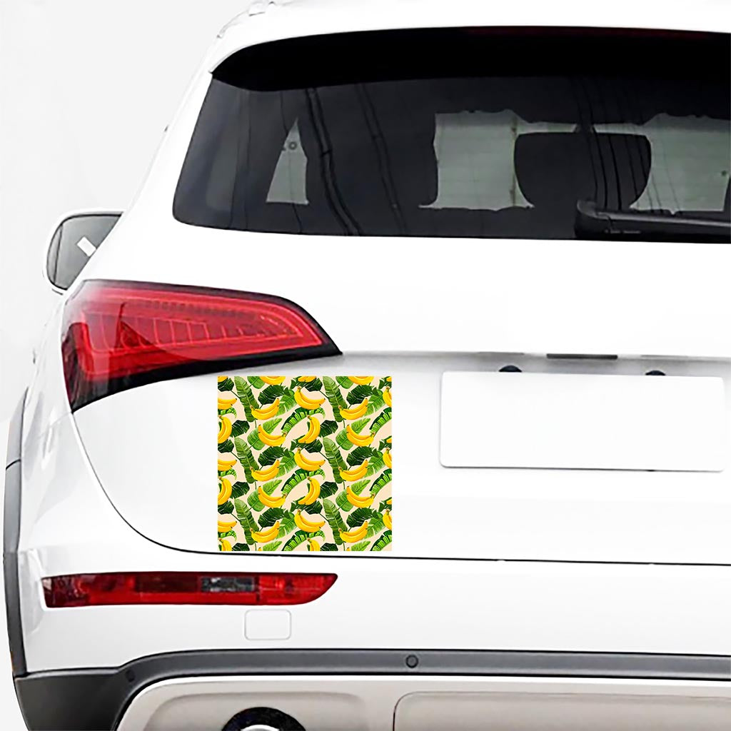 Aloha Banana Pattern Print Car Sticker