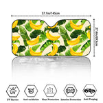 Aloha Banana Pattern Print Car Windshield Sun Shade