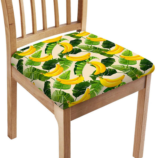 Aloha Banana Pattern Print Chair Cushion Cover