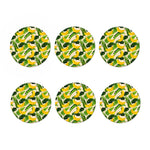 Aloha Banana Pattern Print Coaster Set