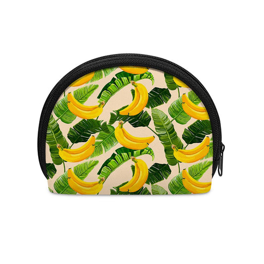 Aloha Banana Pattern Print Coin Purse