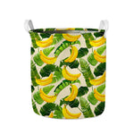 Aloha Banana Pattern Print Collapsible Laundry Basket