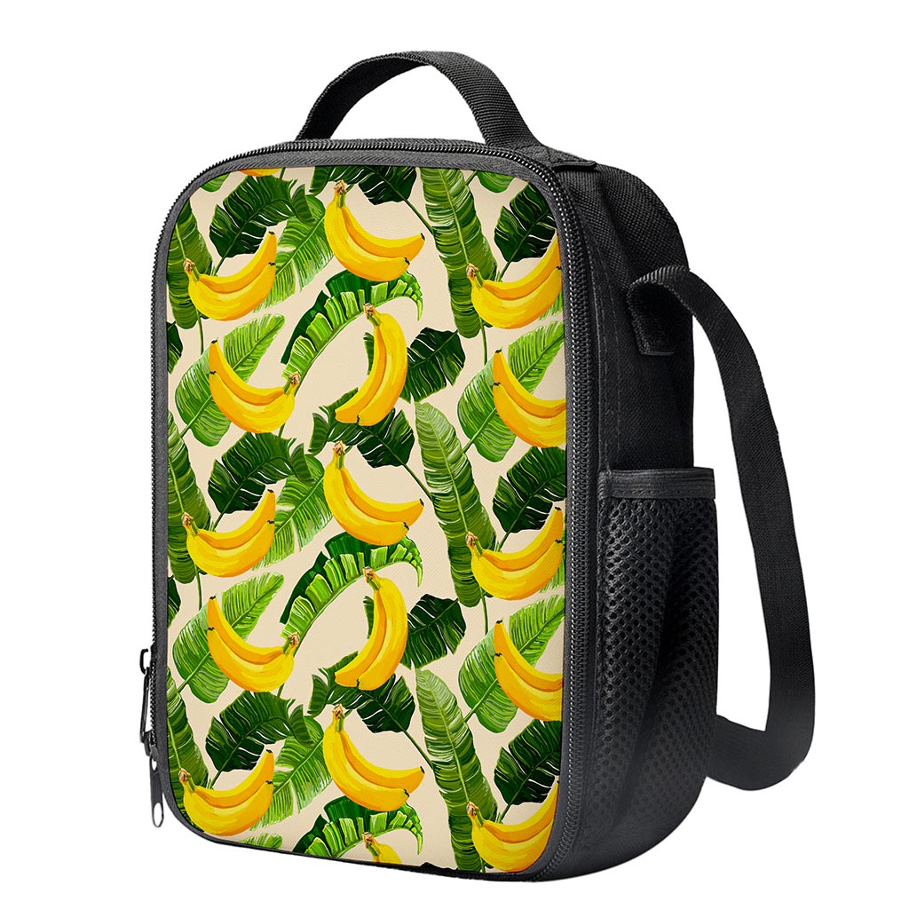 Aloha Banana Pattern Print Crossbody Lunch Bag