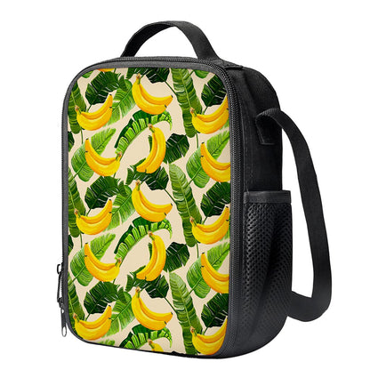 Aloha Banana Pattern Print Crossbody Lunch Bag