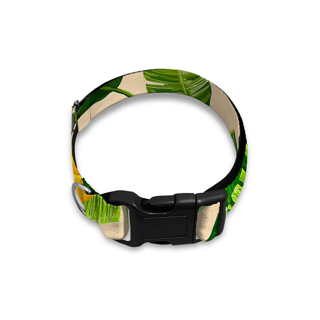 Aloha Banana Pattern Print Dog Collar