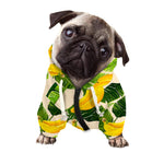 Aloha Banana Pattern Print Dog Zip Up Hoodie