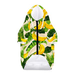 Aloha Banana Pattern Print Dog Zip Up Hoodie