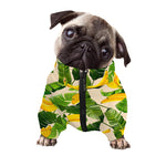 Aloha Banana Pattern Print Dog Zip Up Jacket