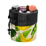 Aloha Banana Pattern Print Drawstring Makeup Bag