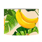 Aloha Banana Pattern Print Drum Lamp Shade