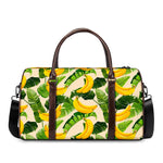 Aloha Banana Pattern Print Duffle Bag