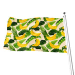 Aloha Banana Pattern Print Flag