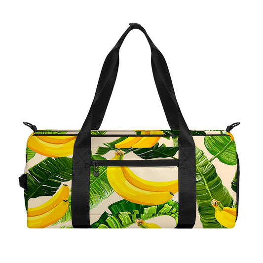 Aloha Banana Pattern Print Gym Bag