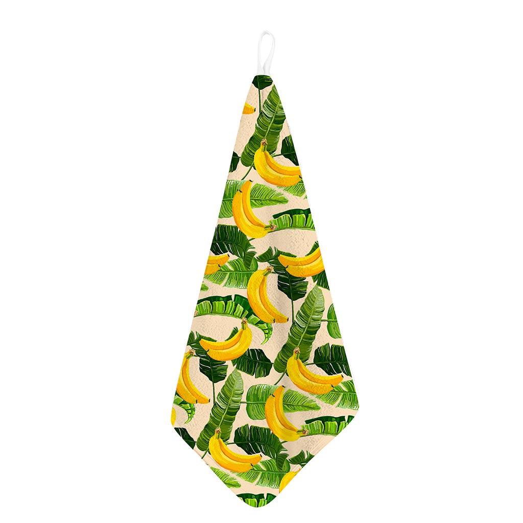 Aloha Banana Pattern Print Hand Towel